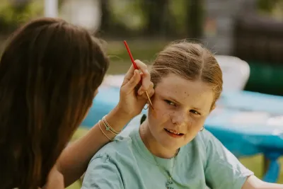 Face paint at Three Rivers