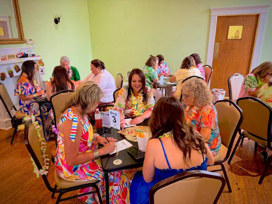 Luau Themed Bunco at the Big House